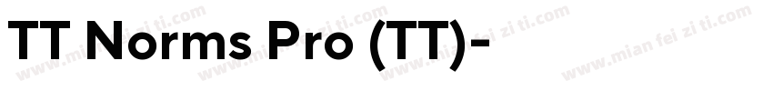 TT Norms Pro (TT)字体转换